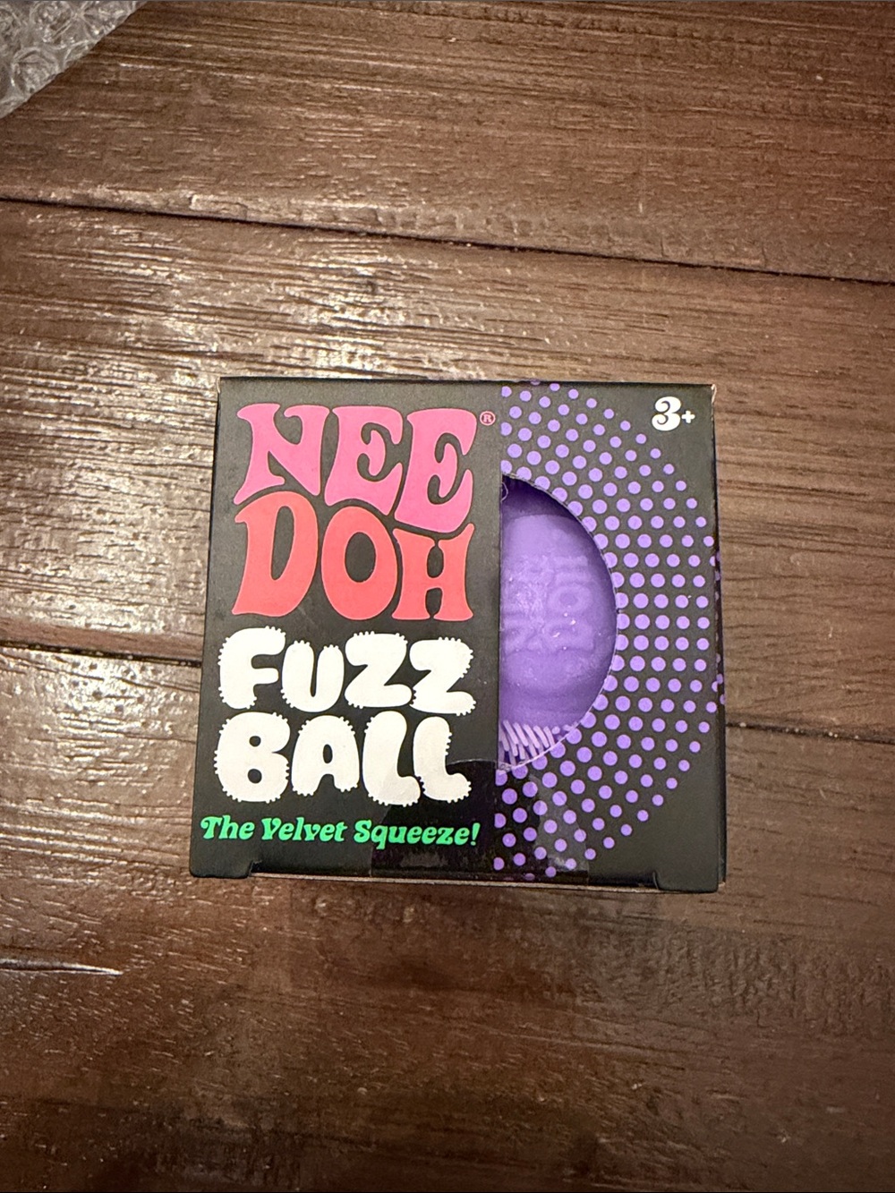 NeeDoh Fuzz Ball Velvet Squeeze - Purple